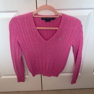 this is a hot pink, Ralph Lauren must have sweater